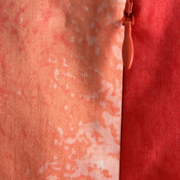 NWT Tahari Behnaz Skirt Teaberry Peach Freeze Orange $248 - Size 4 - Picture 6 of 9